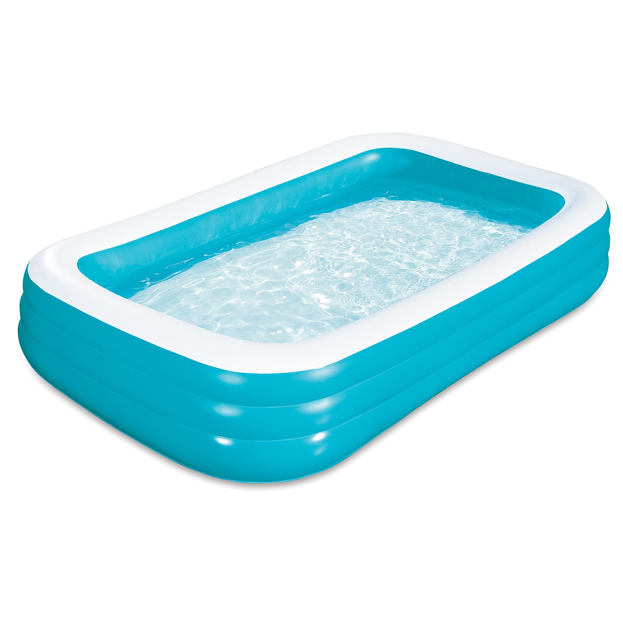 Play Day 10 Foot Family Swimming Pool - New Version | Inflatable Above Ground Backyard Pool for Kids & Adults | Perfect for Summer Parties, Outdoor Fun & Water Games