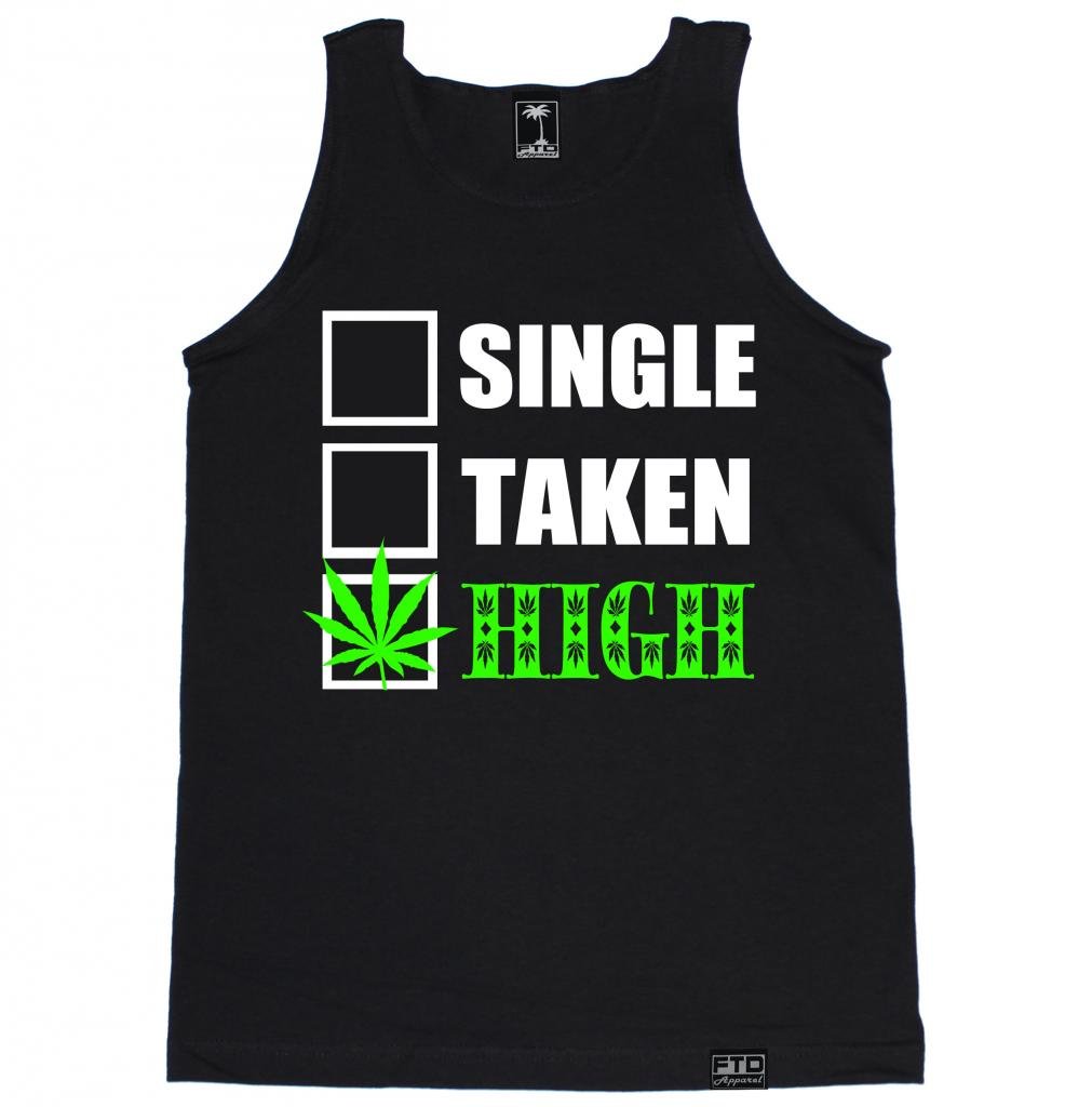 FTD Apparel Men's Single Taken High Tank Top - Breathable Workout Shirt for Gym, Running & Summer Outdoor Activities