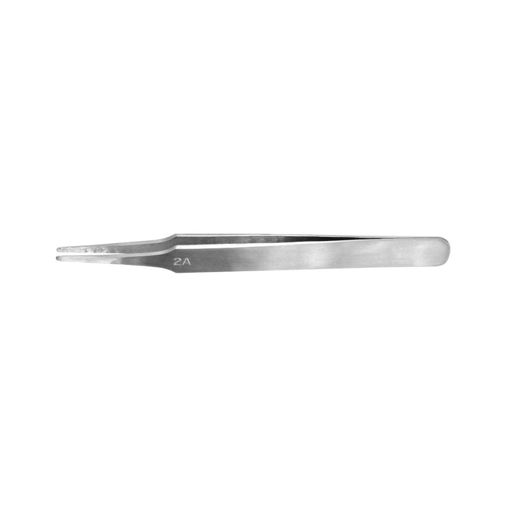 Vallejo Tools: Premium Stainless Steel Flat & Rounded Tip Tweezers (120mm) for Precision Work - Perfect for Electronics Repair, Jewelry Making, and Crafting