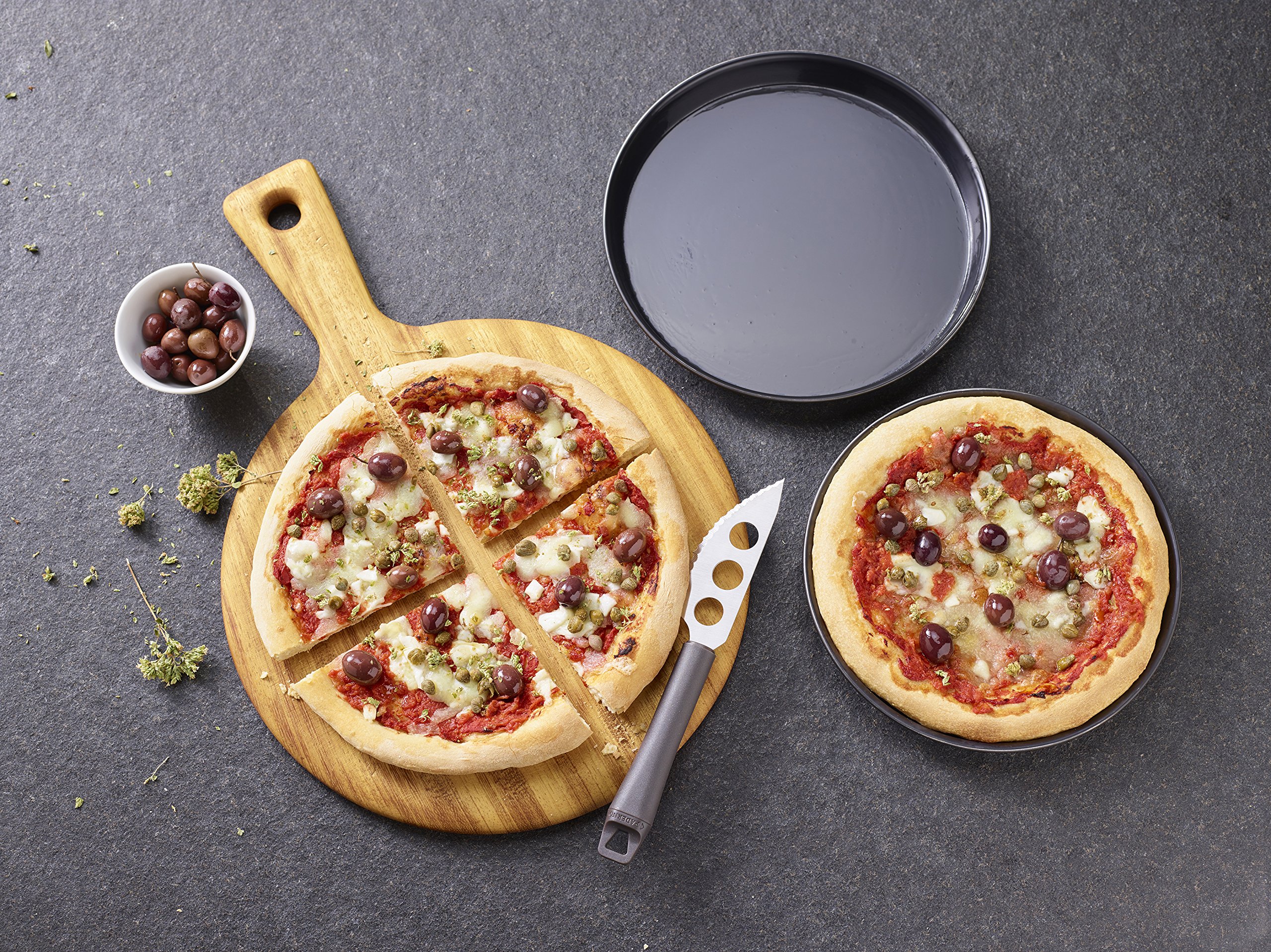 Premium 12-Inch Blue Cast Iron Pizza Pan - Heavy Duty, Non-Stick & Oven Safe - Perfect for Homemade Pizza, Baking & Roasting - Ideal for Home Kitchens, Restaurants & Outdoor Cooking