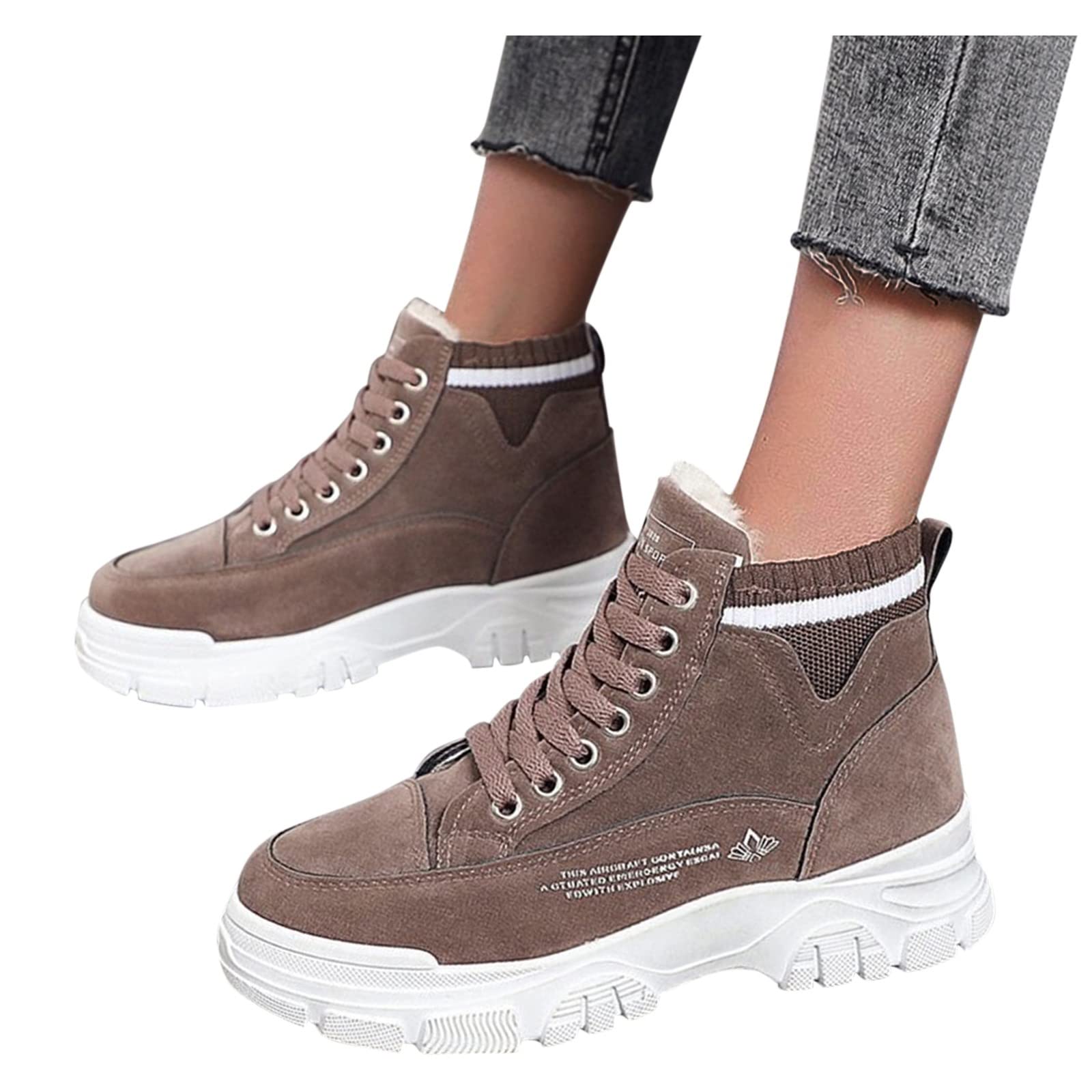 Women's Waterproof Insulated Snow Boots - Non-Slip Winter Platform Boots with Fur Lining & Arch Support | Warm Velvet Hiking Shoes for Snowy Weather, Outdoor Activities & Casual Winter Wear