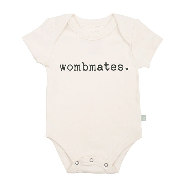 Finn & Emma Organic Cotton Graphic Bodysuit - Wombmates Matching Outfit for Babies & Toddlers - Perfect for Sibling Photos, Family Matching Outfits & Special Occasions