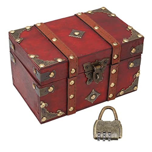 Premium Treasure Chest Box - Durable Wear-Resistant Storage for Office, Home & Store - Perfect for Organizing Jewelry, Cash & Valuables