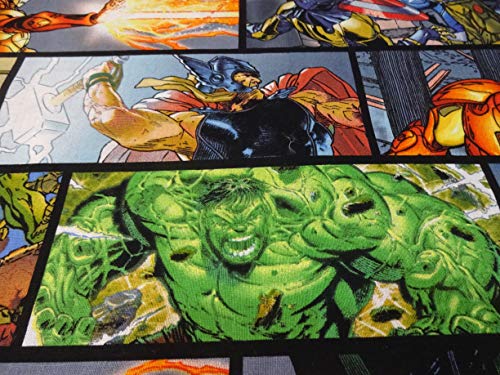 Marvel Avengers Superheroes Hulk Captain America Thor Iron Man Handmade Cotton Pillowcase for Bedroom Decor, Gift for Fans, Kids Room & Movie Themed Parties