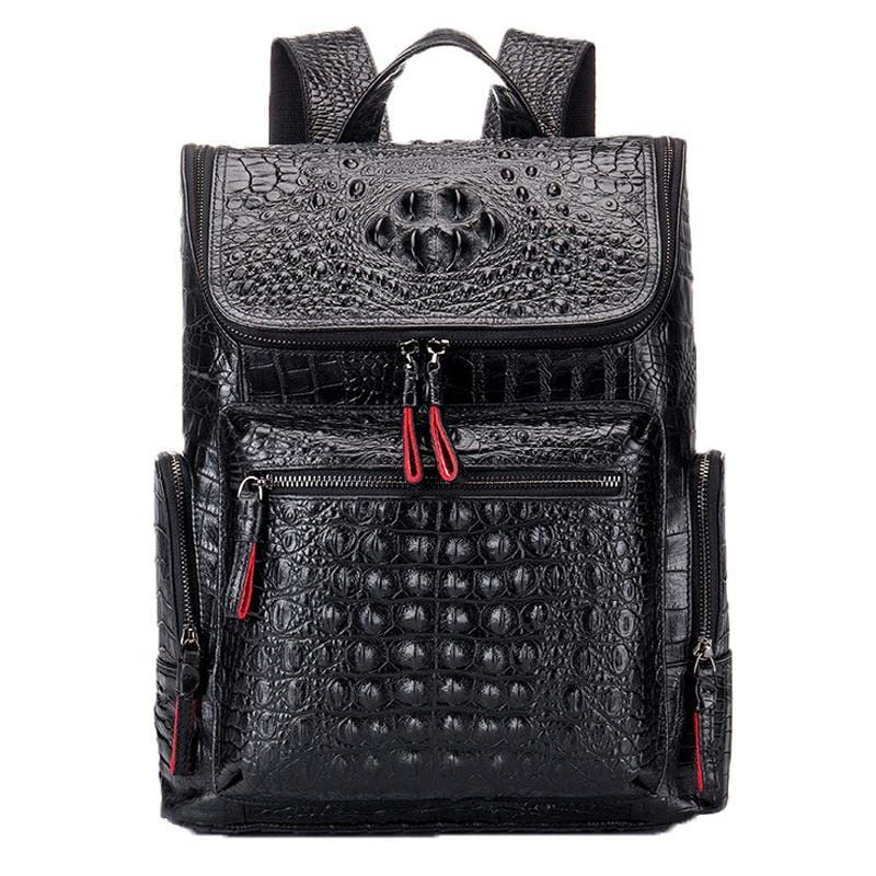 Durable Waterproof Leather Backpack for Men - Multifunctional Laptop Bag & Travel Backpack - Perfect for Work, Gym, Hiking & Outdoor Adventures