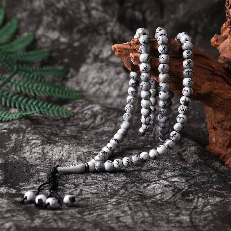 99 Tasbih Beads Islamic Prayer Rosary - Misbaha Tesbih for Muslim Dhikr & Meditation - Perfect for Daily Worship, Stress Relief & Spiritual Connection