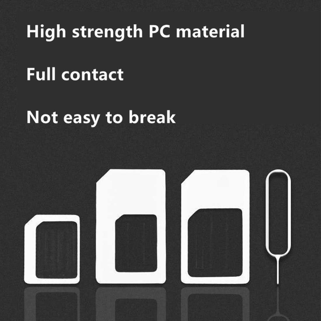 XPEX 3-in-1 SIM Card Adapter Kit - Nano/Micro/Standard SIM Adapter with Eject Tool for iPhone, Samsung & Smartphones | Perfect for Travel, Business & Switching Carriers