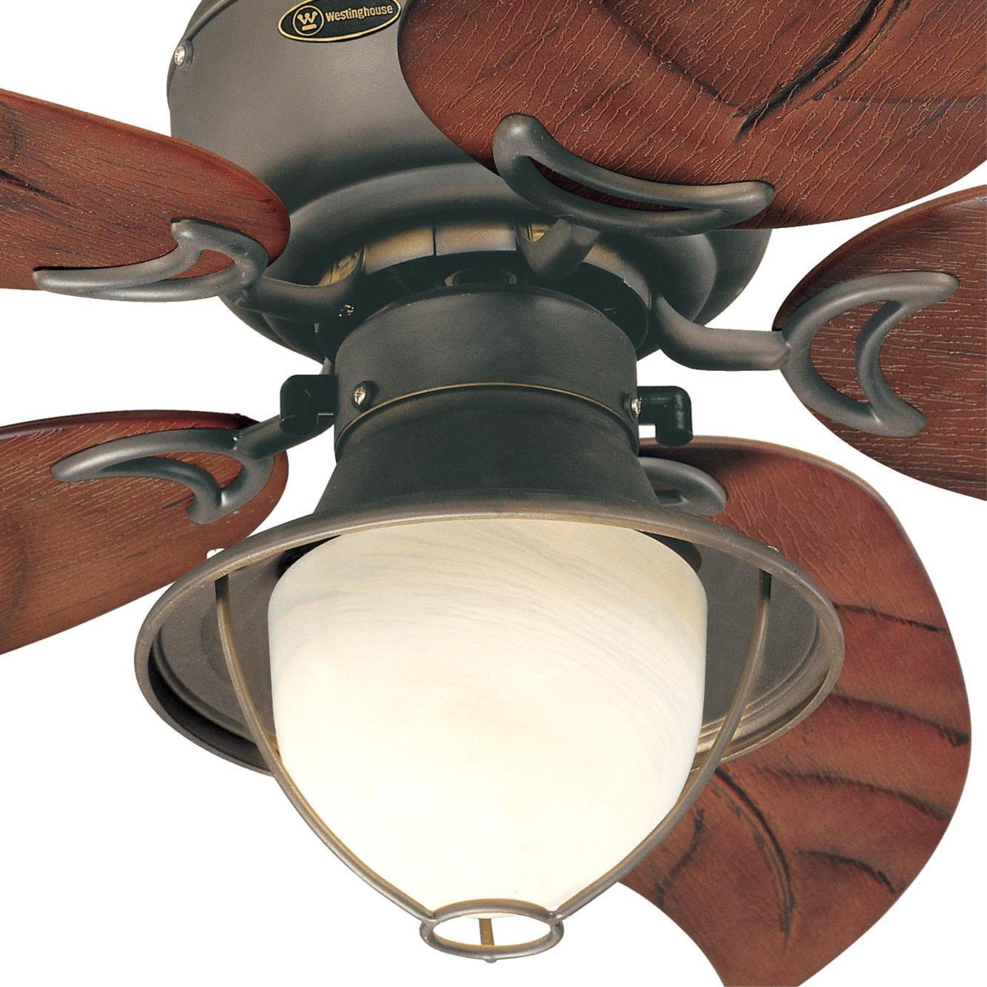 Westinghouse 48 Inch Oasis Indoor/Outdoor Ceiling Fan with Light Kit - Oil Rubbed Bronze Finish & White Remote Control (Model 7236200 & 7787000) - Perfect for Living Rooms, Bedrooms, and Covered Patios