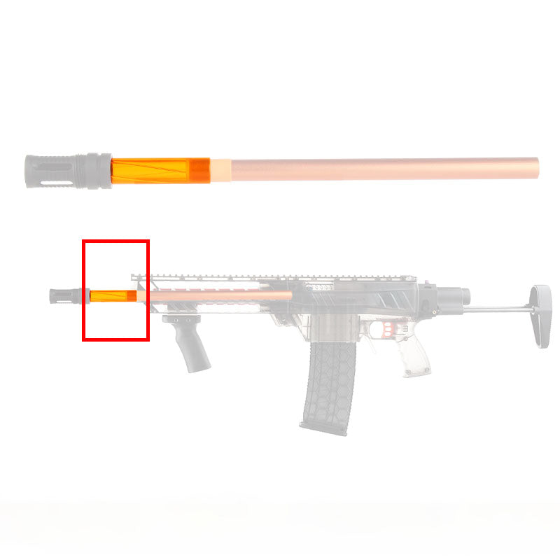 Worker Scar Barrel Tube for Short Darts - Compatible with Nerf Blasters | Perfect for Nerf War Games & Target Practice