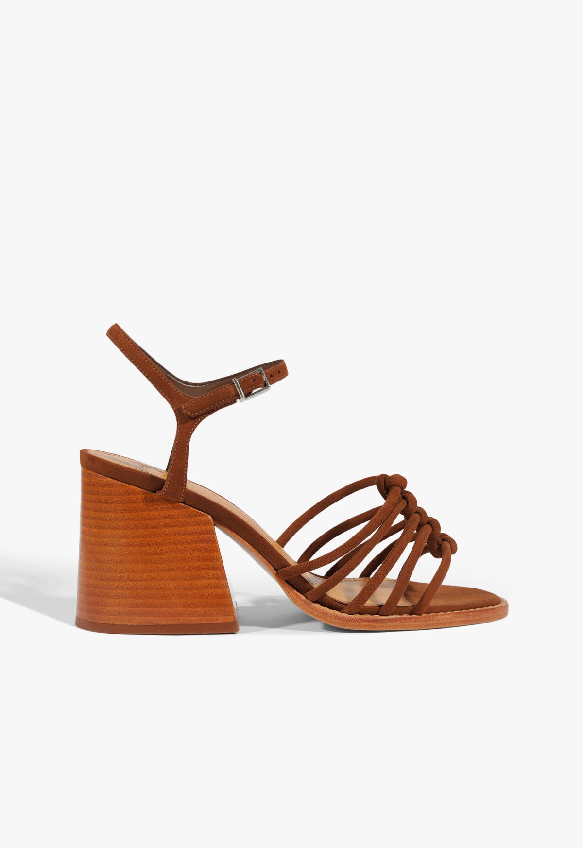 Stylish Sandy Suede Sandals with 2.5 Inch Heel - Women's Comfortable High Heel Shoes for Casual Wear & Summer Outfits
