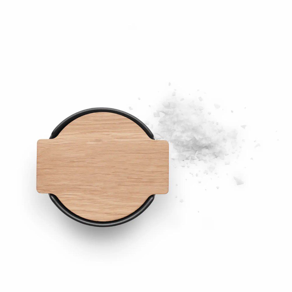 EVA SOLO Nordic Kitchen Salt Cellar with Lid - Airtight Ceramic Salt Keeper for Cooking & Dining - Perfect for Countertop, Kitchen, and Restaurant Use