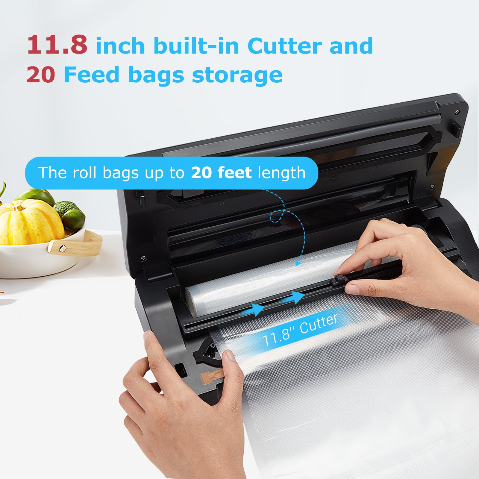 INKBIRD Vacuum Sealer Machine with 55pcs 8x12