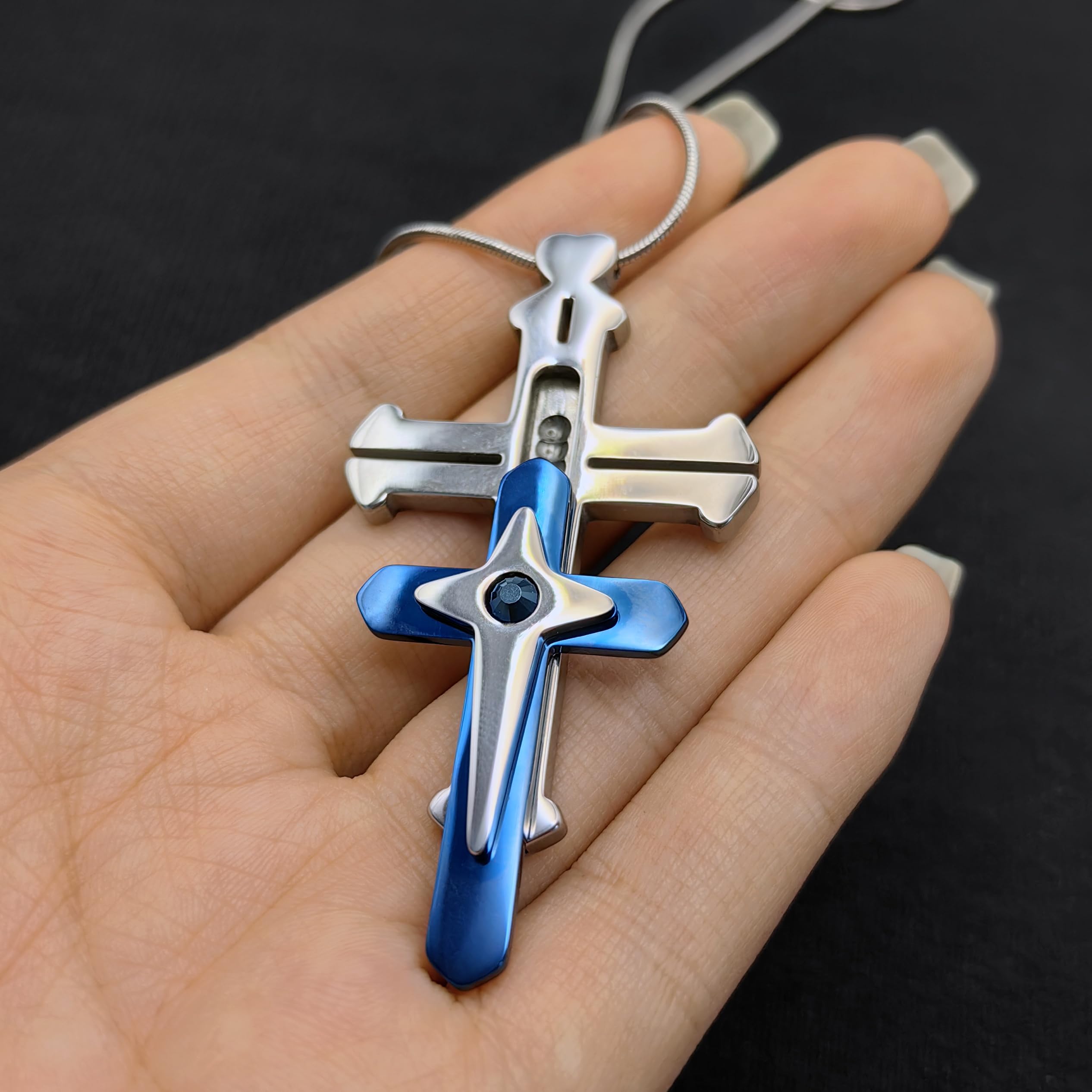 Stress Relief Fidget Necklace - ADHD Anxiety Toy for Adults - Office & Travel Use