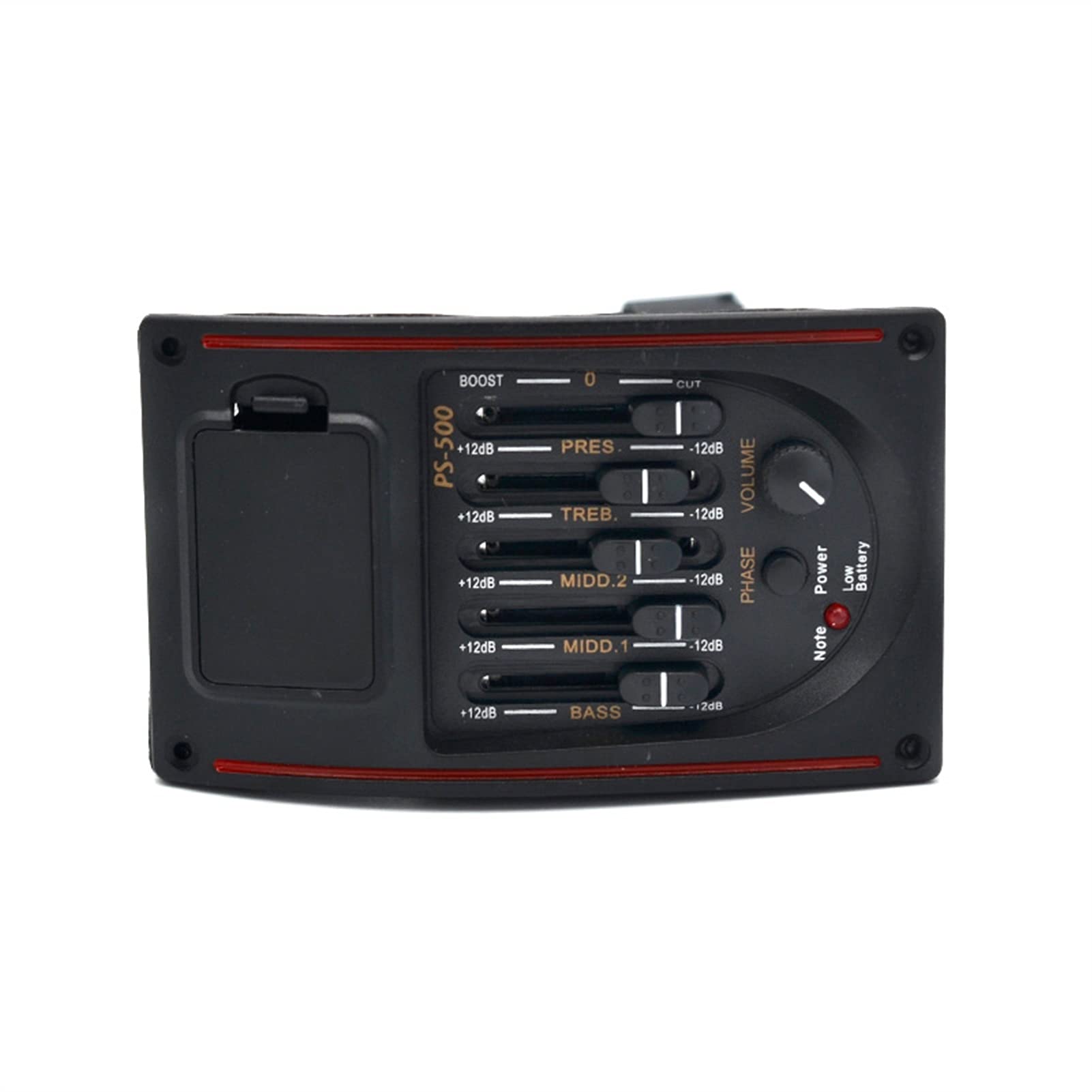 5-Band Acoustic Guitar Pickup & EQ Preamp - Professional Sound Enhancement for Live Performances & Studio Recording