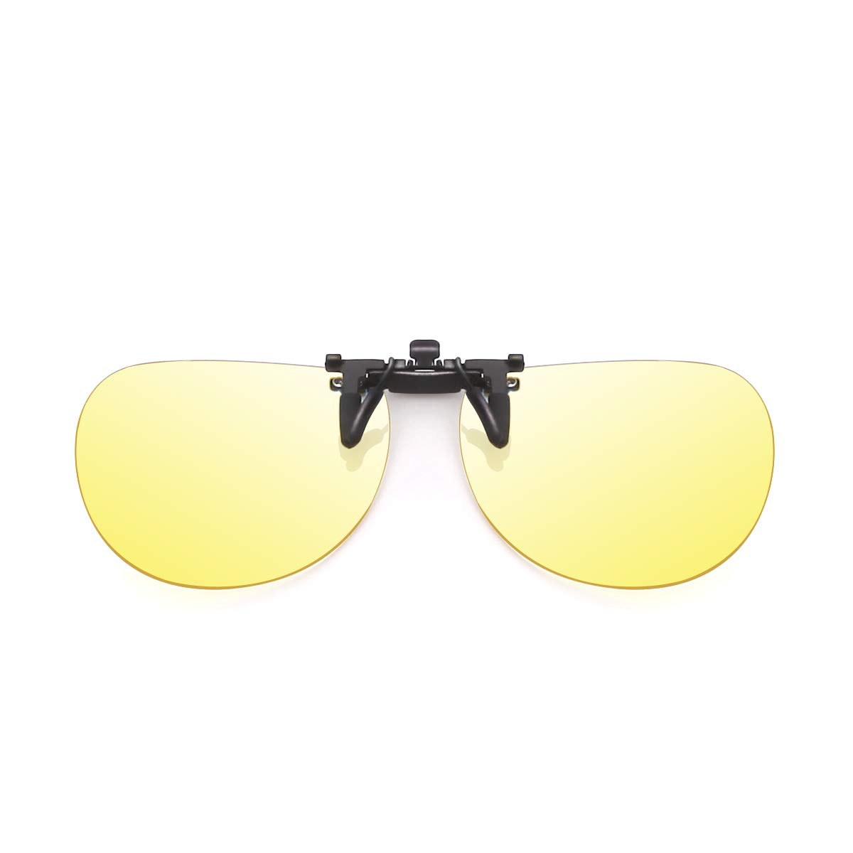 Blue Light Blocking Clip-on Computer Glasses for Gaming & Digital Screens - Anti Eye Strain Glasses for Work & Study - Fits Rx Frames (Aviator Style) - Perfect for Office, Gaming & Online Classes