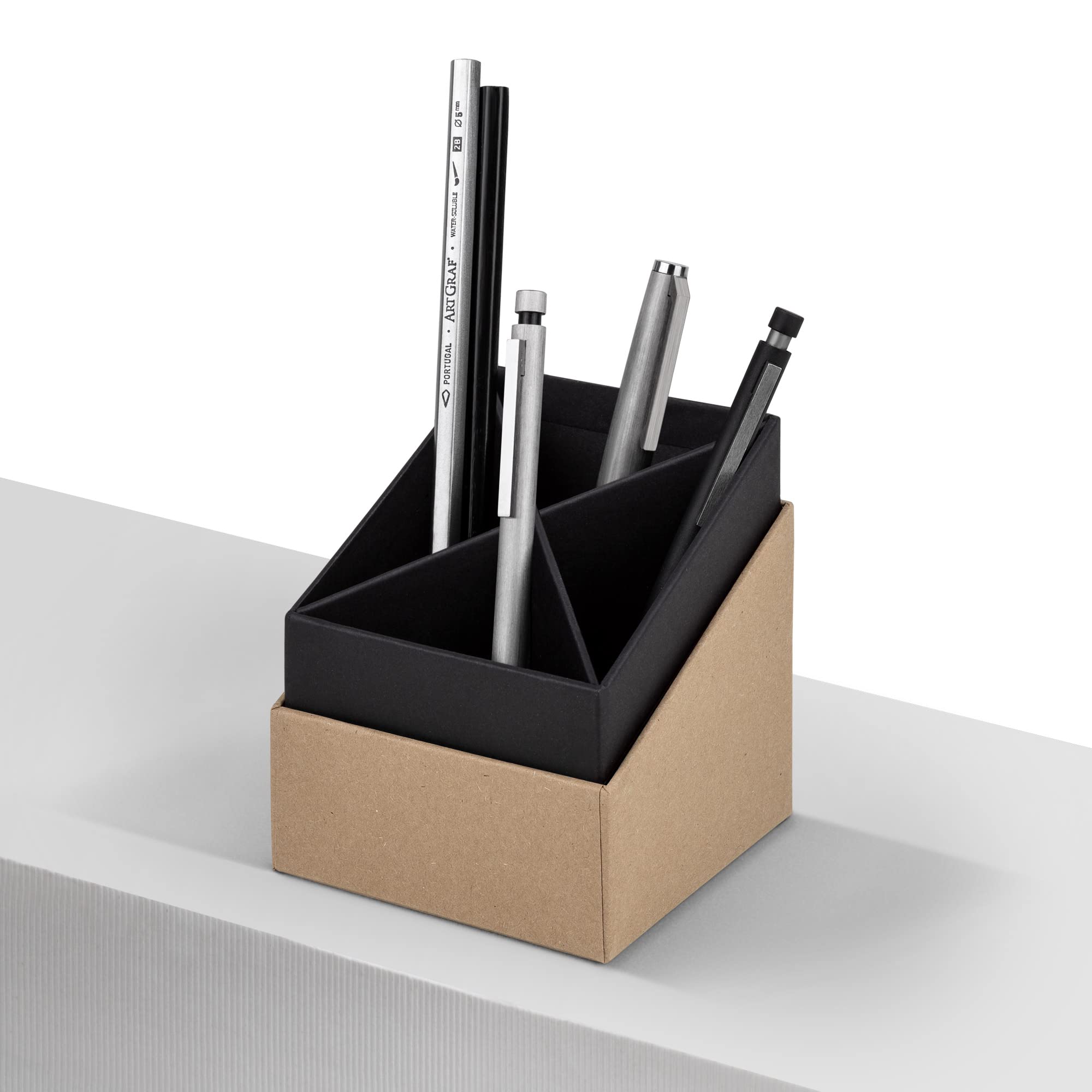 S.O.H.O. 1331452620 Kraft Pencil Box - Durable School & Office Supplies for Students, Artists & Professionals - Perfect for Organizing Pens, Pencils & Art Tools