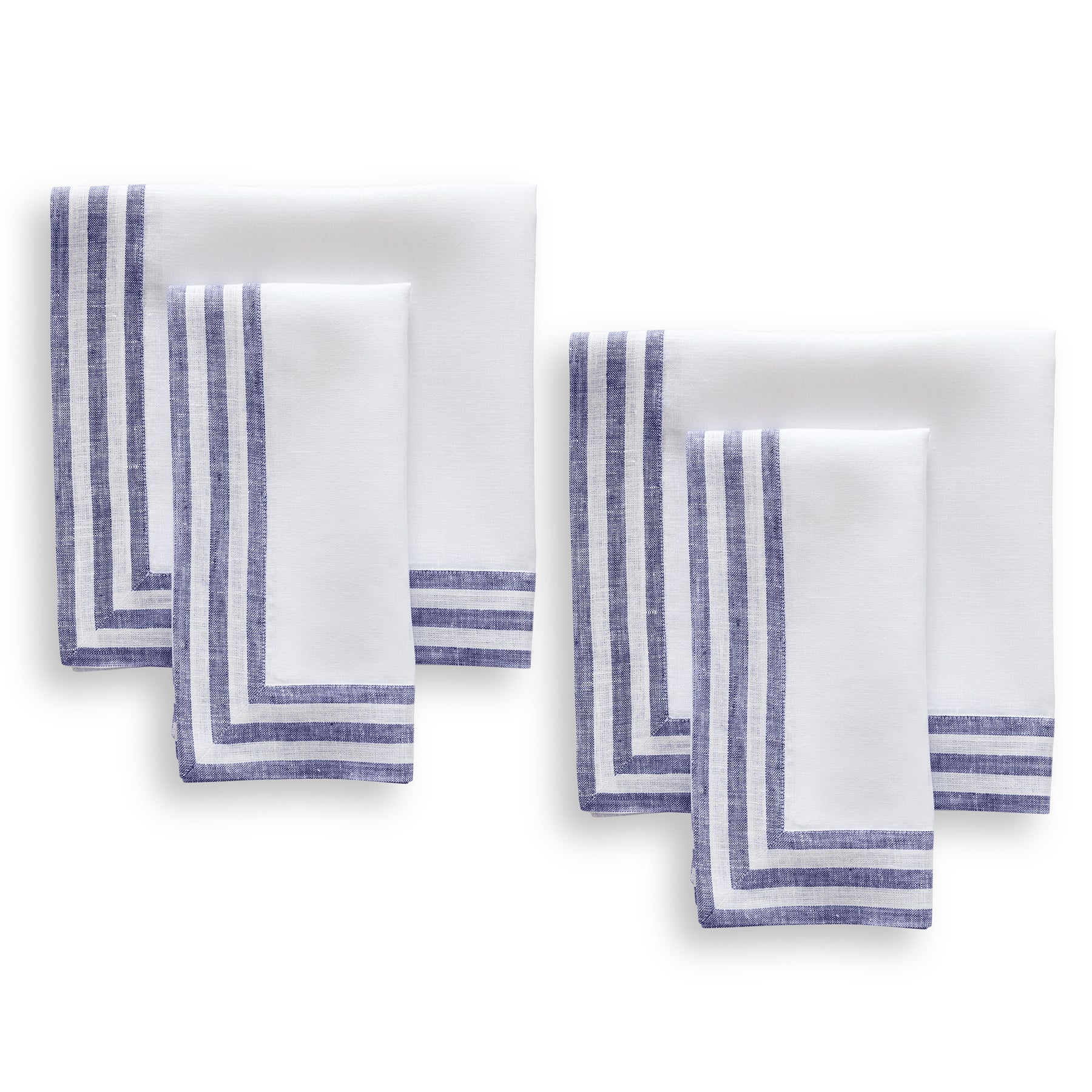 Premium Mila Napkins Set of 4 - Soft & Absorbent Cotton Table Napkins for Dinner Parties, Weddings & Everyday Use