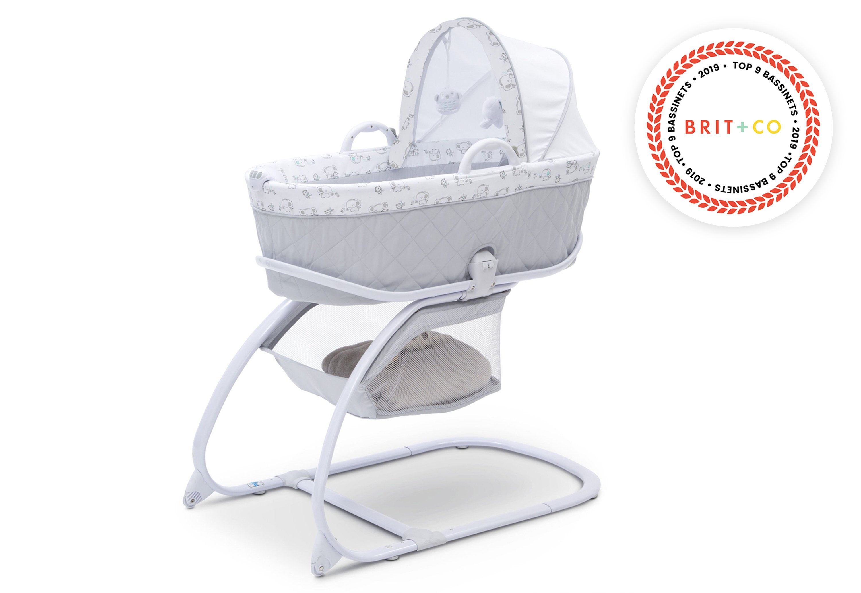 Premium Deluxe Moses Bassinet for Newborns - Portable Baby Crib with Breathable Mesh & Adjustable Canopy - Perfect for Nursery, Bedroom & Travel
