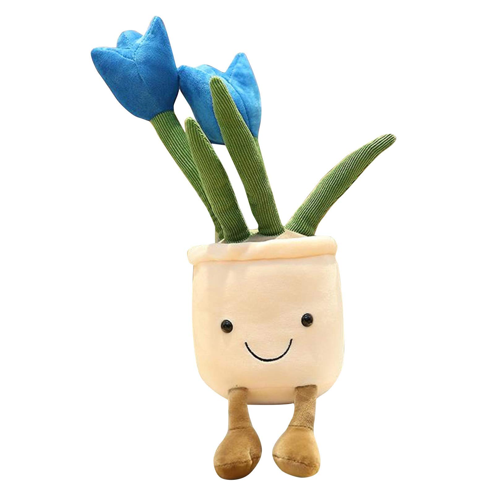 Xipoxipdo Realistic Simulation Decoration Plant - Indoor Plush Doll Toy, Soft Flower Doll for Home Decor, Nursery, Office Desk & Gift Giving