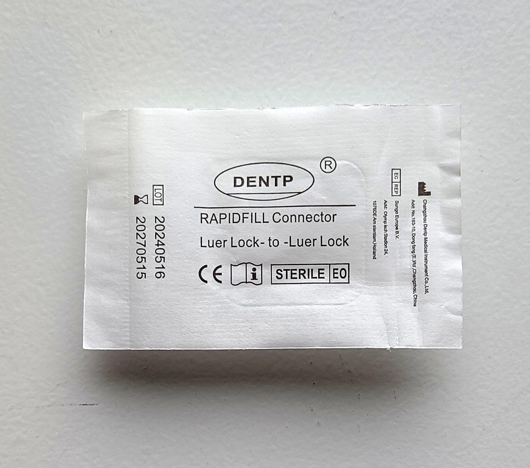 Female Luer Lock to Female Luer Lock Syringe Connectors - Sterile Rapidfill Adapters (100/Pack) - Ideal for Medical, Veterinary & Laboratory Applications