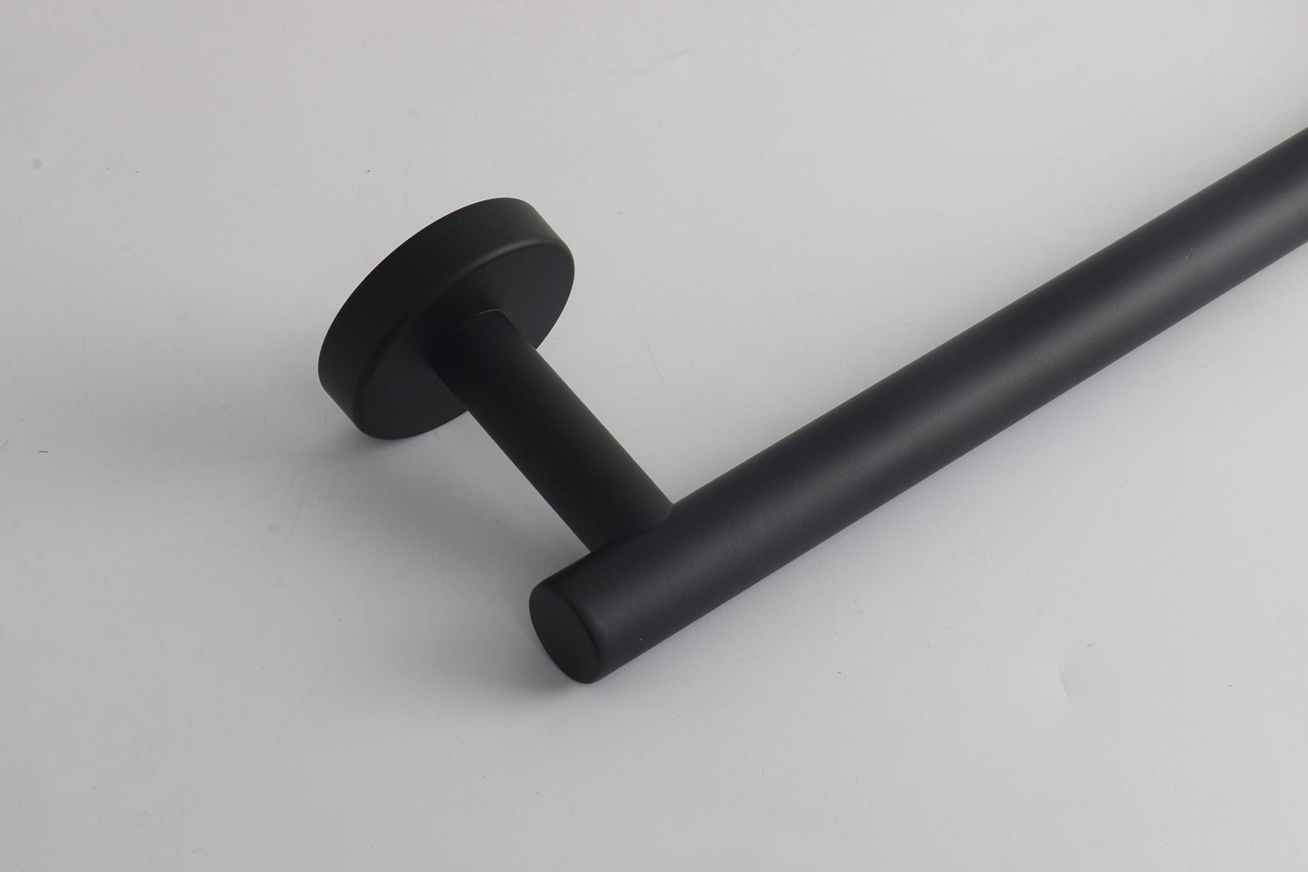 Premium TocTen 18IN Bath Towel Bar - Heavy Duty SUS304 Stainless Steel Wall Mounted Towel Holder for Bathroom, Matte Black Finish - Perfect for Spa, Hotel & Luxury Home Decor
