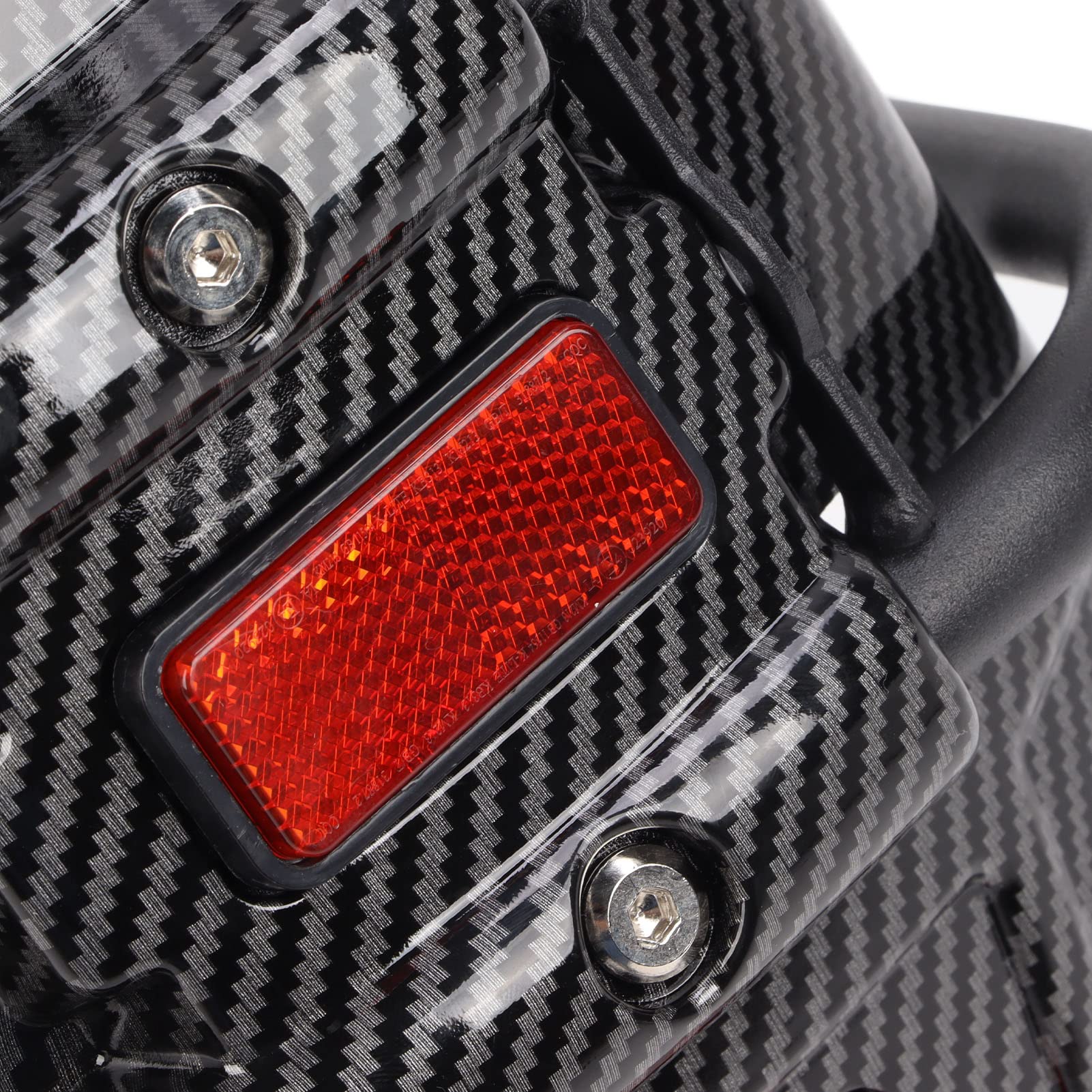 Universal Carbon Fiber Motorcycle Mud Flap Guard - Rear Wheel Splash Protection for Off-Road Riding