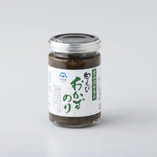 Premium Matsuo Natural Tsukudani White Shrimp & Kombu Seaweed Paste 140g - Authentic Japanese Seasoning for Rice, Noodles & Sushi - Gluten-Free Umami Flavor Enhancer
