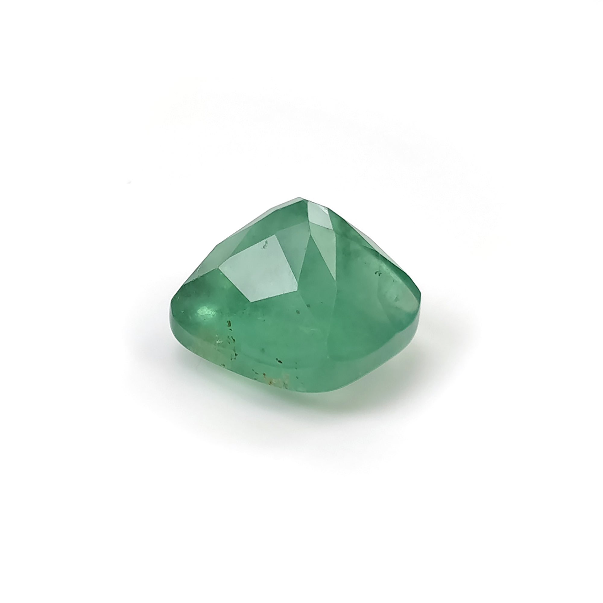 Natural Green Fluorite Gemstone - 19.95cts Untreated Checker Cut Faceted Sugarloaf (15mm) for Jewelry Making, Crystal Healing & Collection - High Quality Fluorite Crystal for Necklaces, Rings & Energy Work