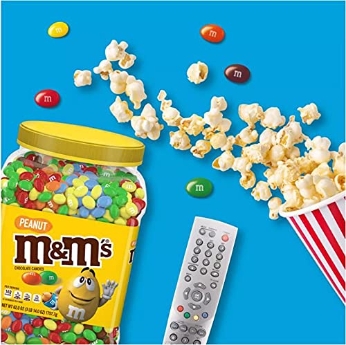 4-Pack MARL CR-Peanut Milk Chocolate Candy Bulk Jar (62 oz Each) - Delicious Snacks for Office, Parties & Gift Baskets
