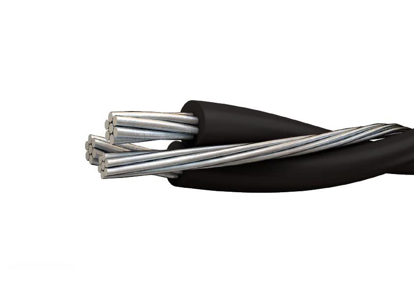300' Aluminum 6-6-6 Triplex Overhead Service Drop Cable - Nassau Electrical Supply - Ideal for Residential & Commercial Power Distribution