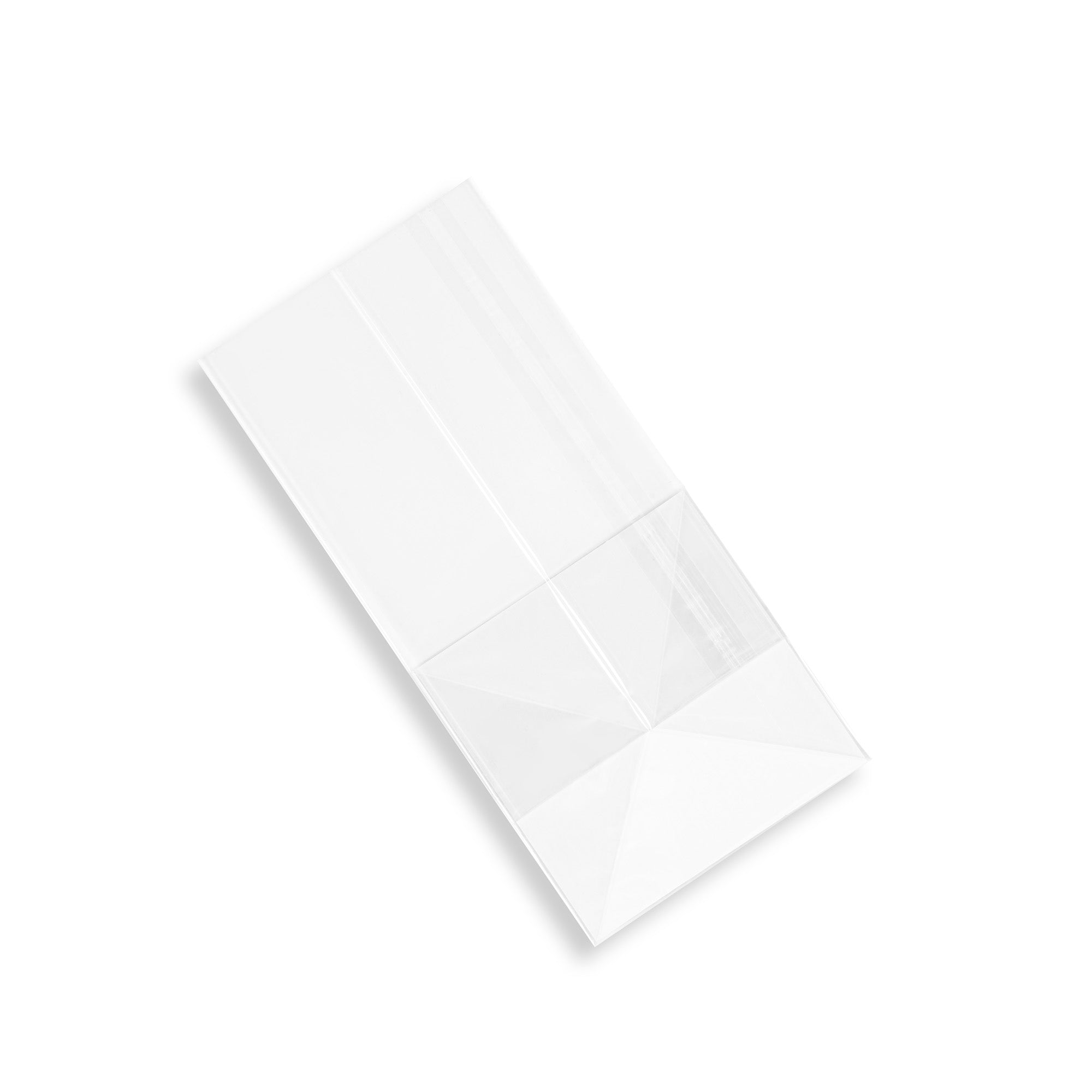 Clear Plastic Gusset Bags with Flat Bottom - 4