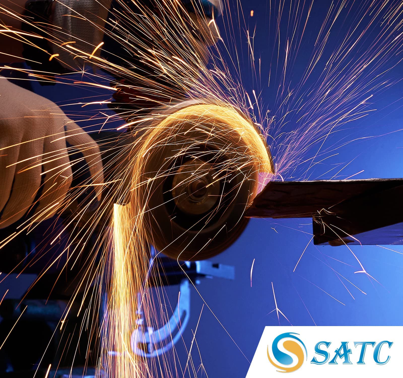 SATC 4.5 Inch 40 Grit Zirconia Flap Discs - Type 29 Angle Grinder Wheels (10 Pack) for Metal Grinding, Welding & Surface Preparation
