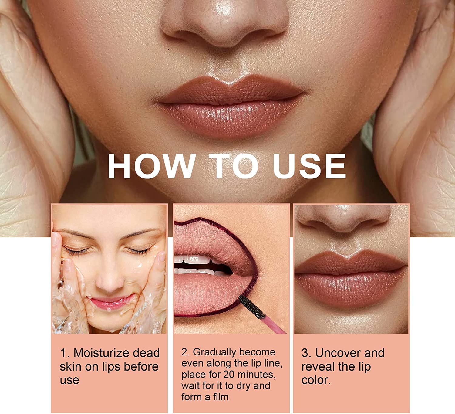 Peel Off Lip Liner - Clear Moisturizing Crystal Stone Nourishing Lip Oil | Waterproof Long-Lasting Lip Stain for All Skin Types | Hydrating Makeup Butter 5ml | Perfect for Daily Wear, Special Occasions & Makeup Looks