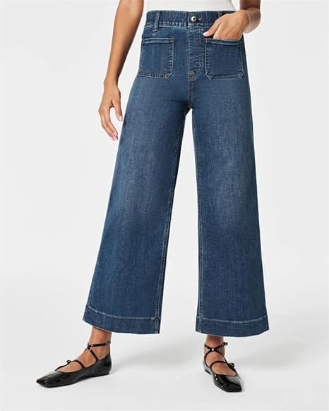 Curvachic Jeans - Oprah's Favorite 2024 Tummy Control Cropped Wide Leg Jeans for Women | Perfect for Casual Wear, Office Outfits & Date Nights