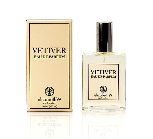 Elizabeth W Vetiver Large Eau De Parfum for Women - 3.4 oz (120 ml) Long-Lasting Luxury Perfume | Perfect for Evening Events, Date Nights & Special Occasions