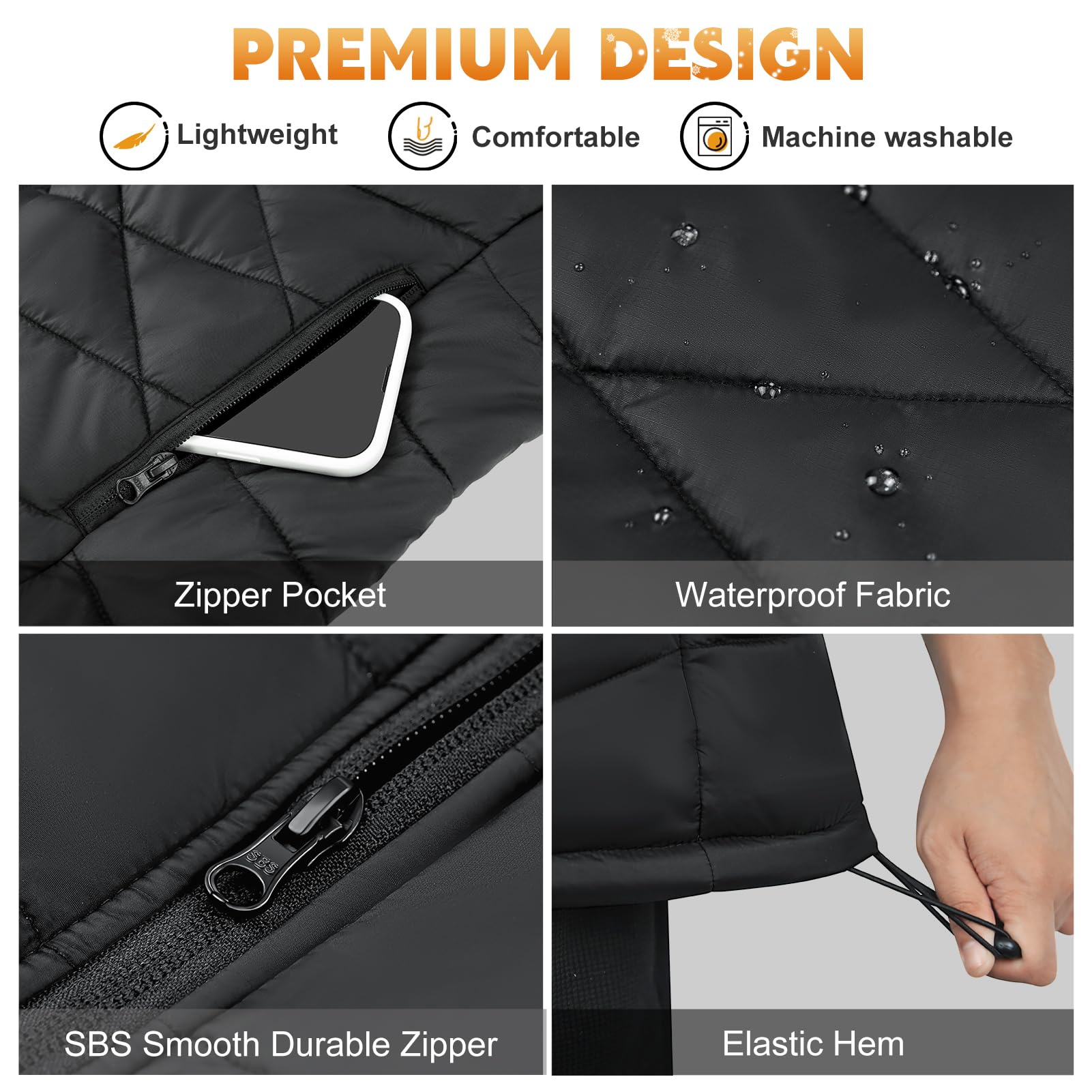 KOVNLO Women's Electric Heated Vest with Battery Pack - Smart Controller & Light-Out Design | Winter Warmth for Outdoor Activities, Hiking & Cold Weather