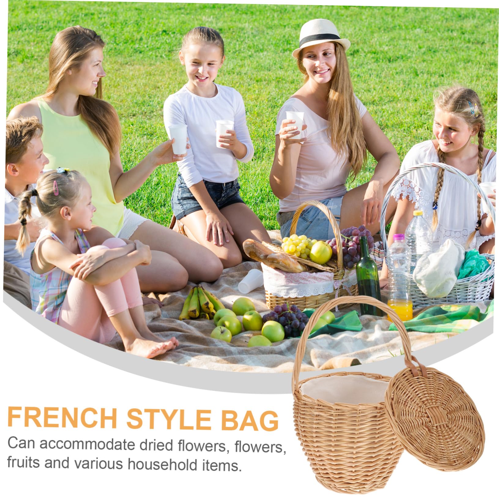 WHAMVOX Elegant Hand-Woven Shoulder Bag for Women - Stylish Summer Travel Purse & Lunch Tote - Perfect for Beach Outings, Picnics, and Daily Commute