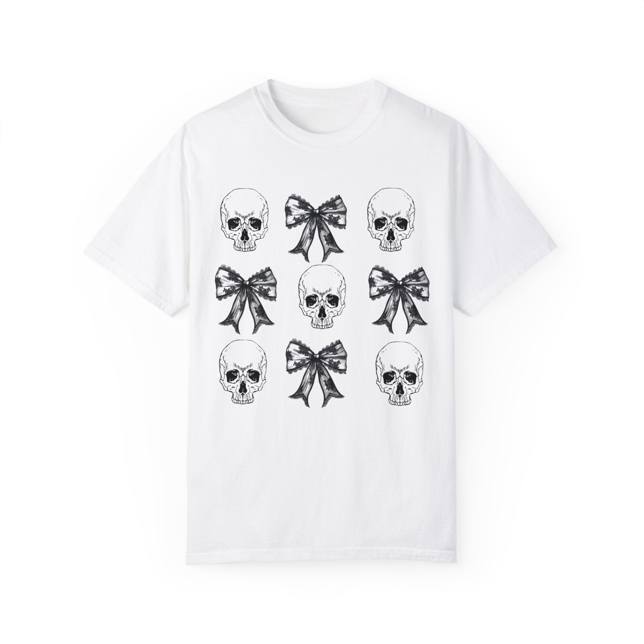 Skeleton Bow Shirt for Women - Elegant Gothic Lace Blouse with Detachable Bow for Halloween, Cosplay, and Gothic Fashion