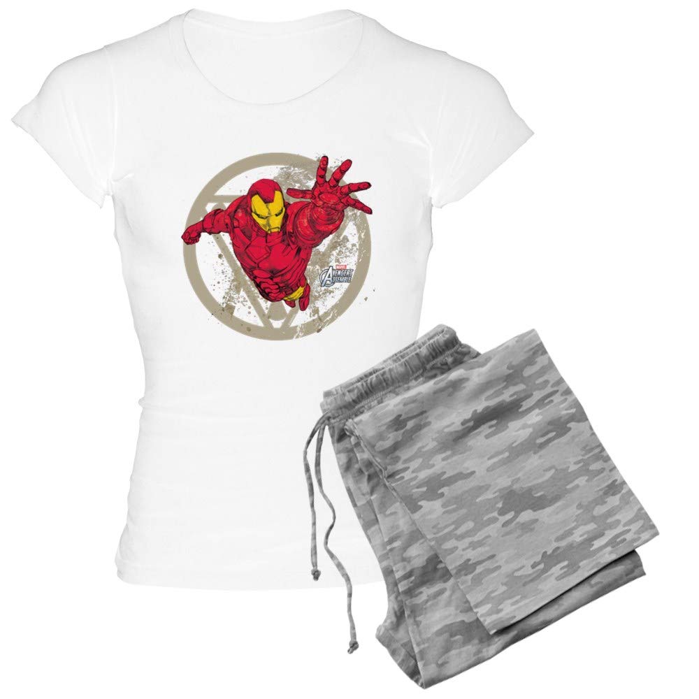 Iron Man Repulsor Women's Lightweight Pajama Set - Marvel Superhero Sleepwear for Women, Comfortable & Soft Lounge Pajamas for Home, Sleepovers & Movie Nights