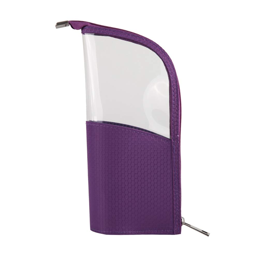 Ymiko Waterproof Makeup Brush Travel Bag - Cosmetic Brush Organizer & Washable Storage Pouch for Women & Girls (Purple) | Perfect for Travel, Gym & Daily Makeup Organization