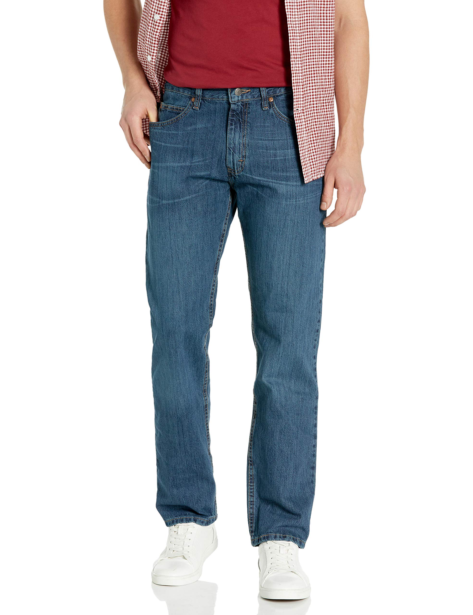Lee Men's Regular Fit Straight Leg Jeans - Classic Comfort Denim Pants for Casual Wear, Work & Everyday Outfits
