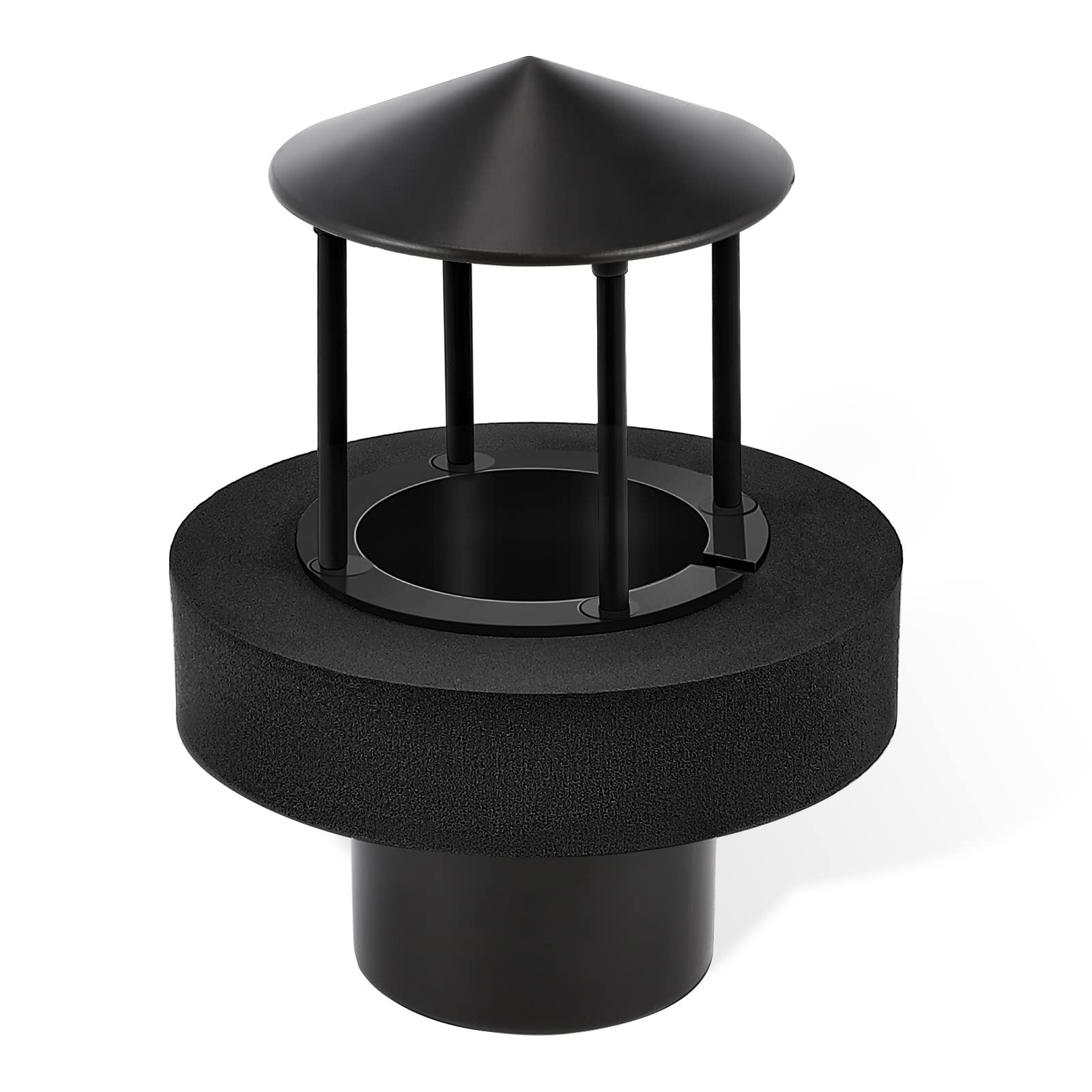 Mxmoonant Black Splash Guard & Float for Single-Head Ultrasonic Mist Maker - Water Depth Over 10cm/3.94inch (Mist Maker Not Included) - Perfect for Humidifiers, Aromatherapy Diffusers & Indoor Water Features