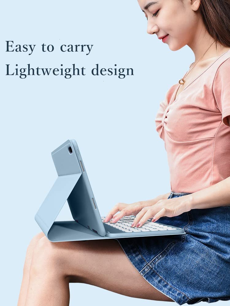 Wireless Bluetooth Keyboard Case with Mouse for iPad Air 11 inch (M3/M2) & iPad Air 5th/4th Gen 10.9