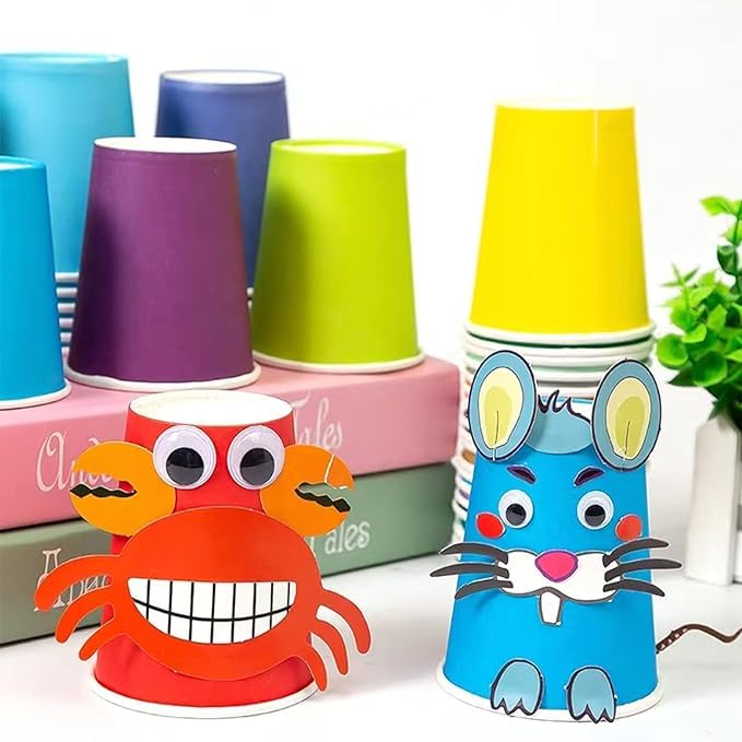 Eco-Friendly Green Disposable Paper Cups for Kids Birthday Party, Wedding, Picnic, BBQ & Travel Events - 20 Pack | Perfect for Outdoor Gatherings & Celebrations