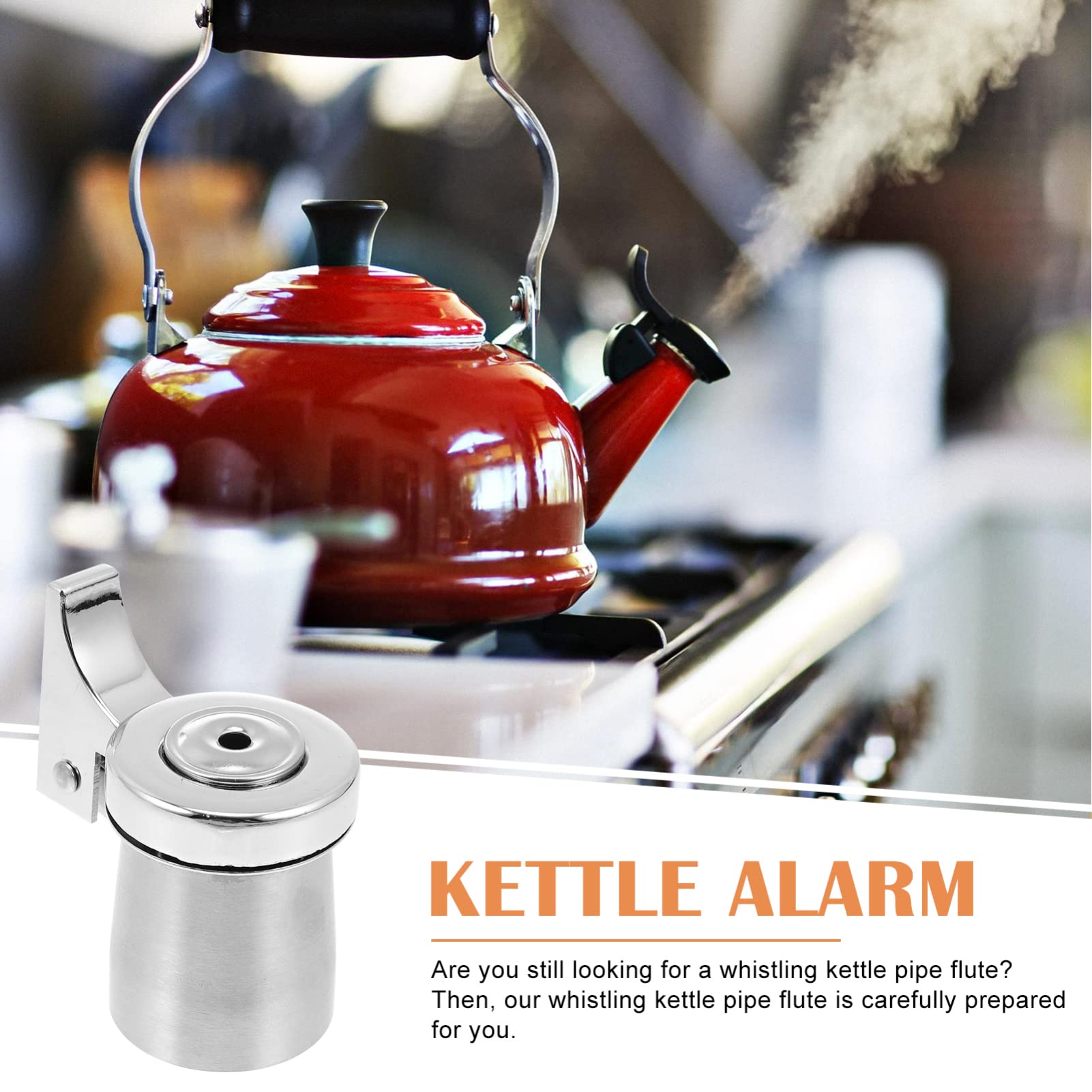 Stainless Steel Kettle Spout Replacement - Boiling Water Alarm Flute for Teakettle & Electric Kettle - Durable Nozzle for Home & Office Use