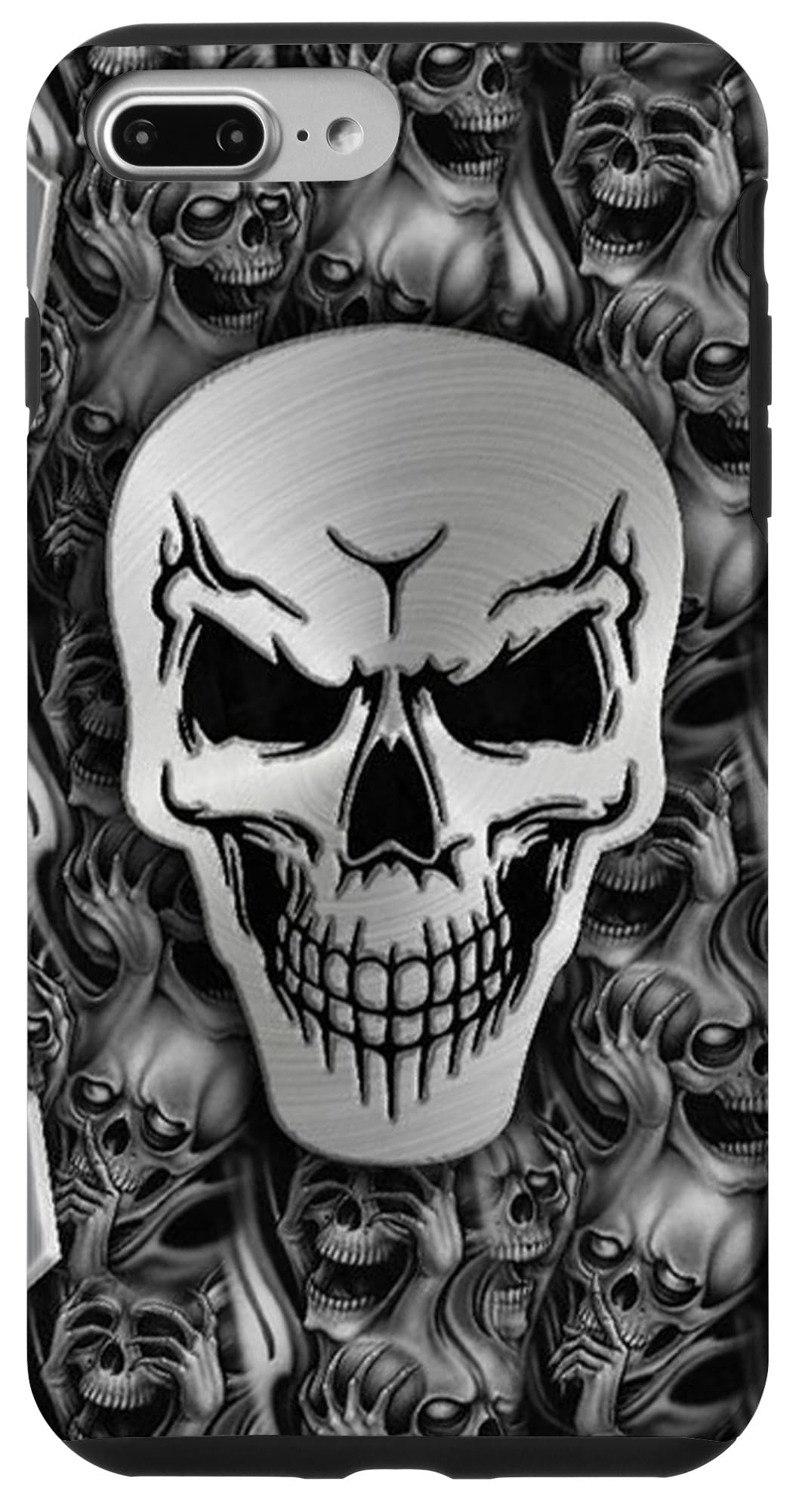 iPhone 7 Plus/8 Plus Skull Case - No Evil Design for Protection | Perfect for Daily Use & Gifts