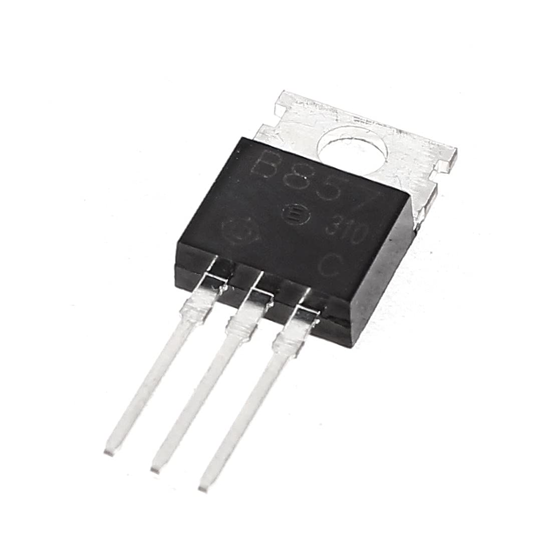 2SB857 PNP Power Transistor TO-220AB - Fast Switching Speed Semiconductor for Amplifiers, Power Supplies & Motor Control Circuits - High Performance Germanium-Free Transistor for DIY Electronics & Industrial Applications