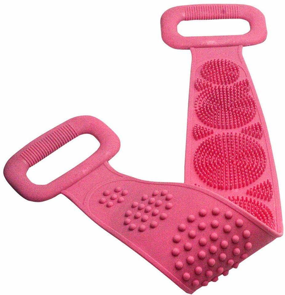Premium PVA Bath Brush with Long Handle - Exfoliating Back Scrubber for Dead Skin Removal & Body Cleansing | Ideal for Shower, Spa, and Daily Skin Care Routine