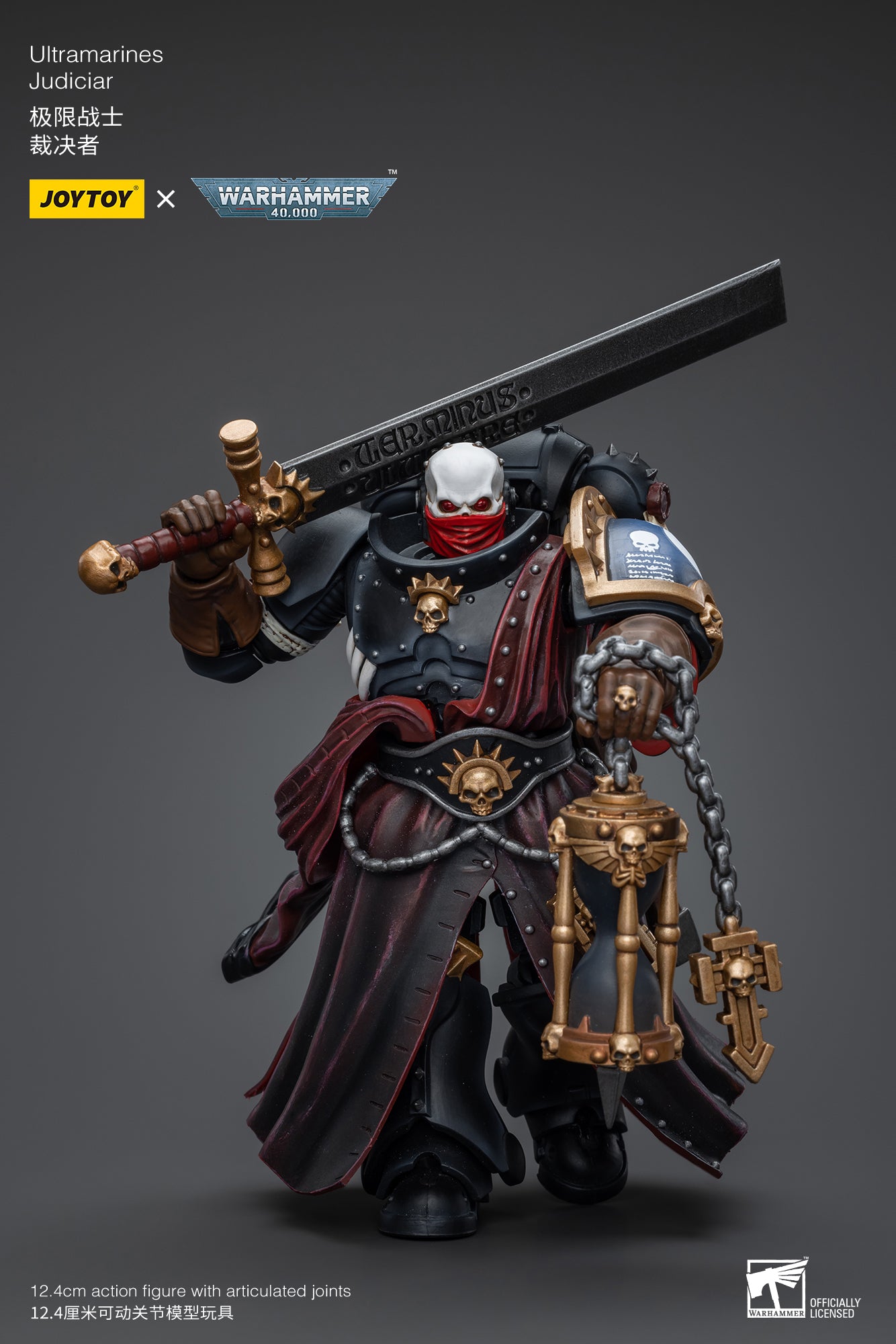 1/18 JOYTOY Warhammer 40K Ultramarines Judiciar Action Figure - Highly Detailed Collectible Miniature for Tabletop Gaming & Display