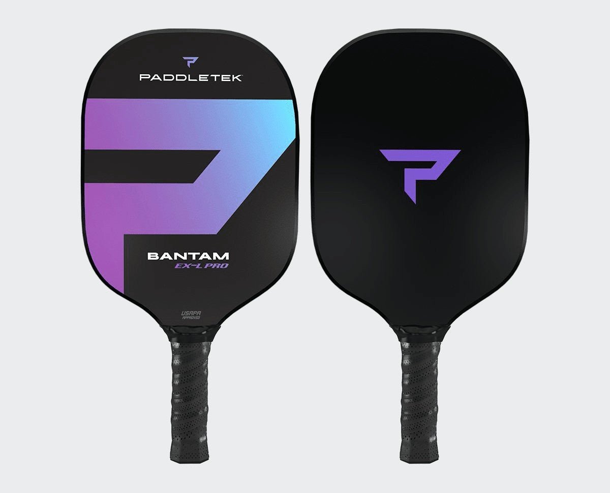 Paddletek Bantam EX L Pro Pickleball Paddle - Premium Carbon Fiber Paddle for Competitive Play & Tournaments | Perfect for Indoor & Outdoor Pickleball Games